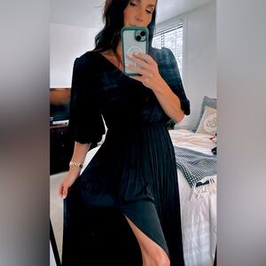 Banana Republic long black dress size 4